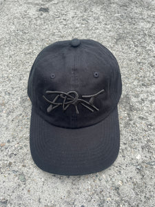 hat black on black
